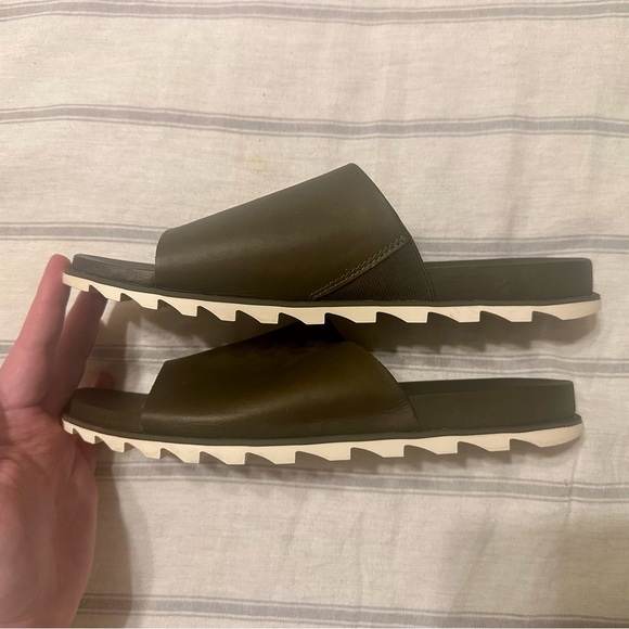 Sorel Roaming Devon Slide Olive Green Women’s 11 - Picture 2 of 4